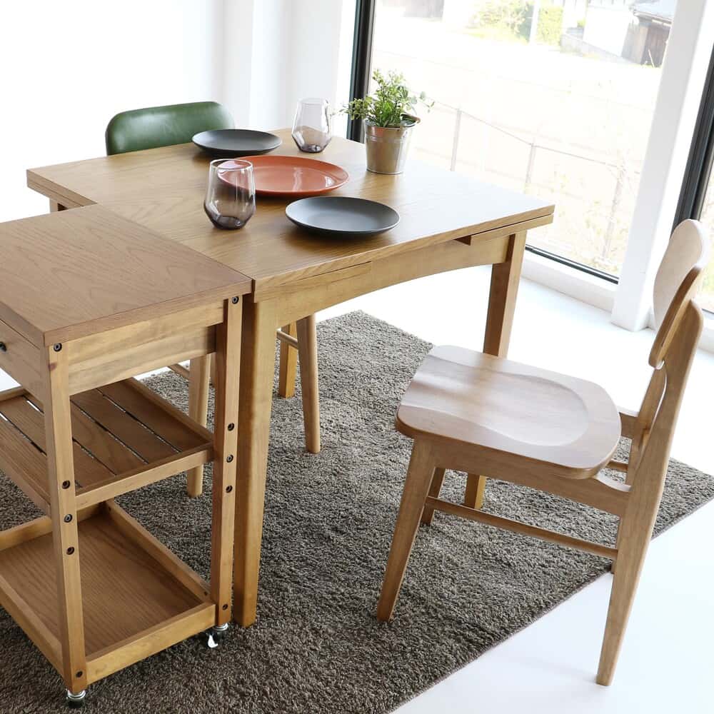ラシック エクステンションダイニングテーブル RAT-3682NA 【直送品】 返品・キャンセル・他商品と同時購入は不可 - Image 11