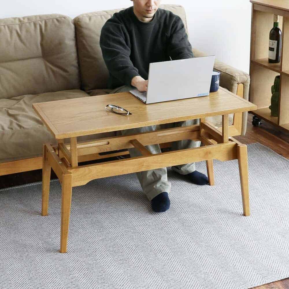センターテーブル ラシックエレベーターテーブル RAT-3699NA 【直送品】 返品・キャンセル・他商品と同時購入は不可 - Image 6