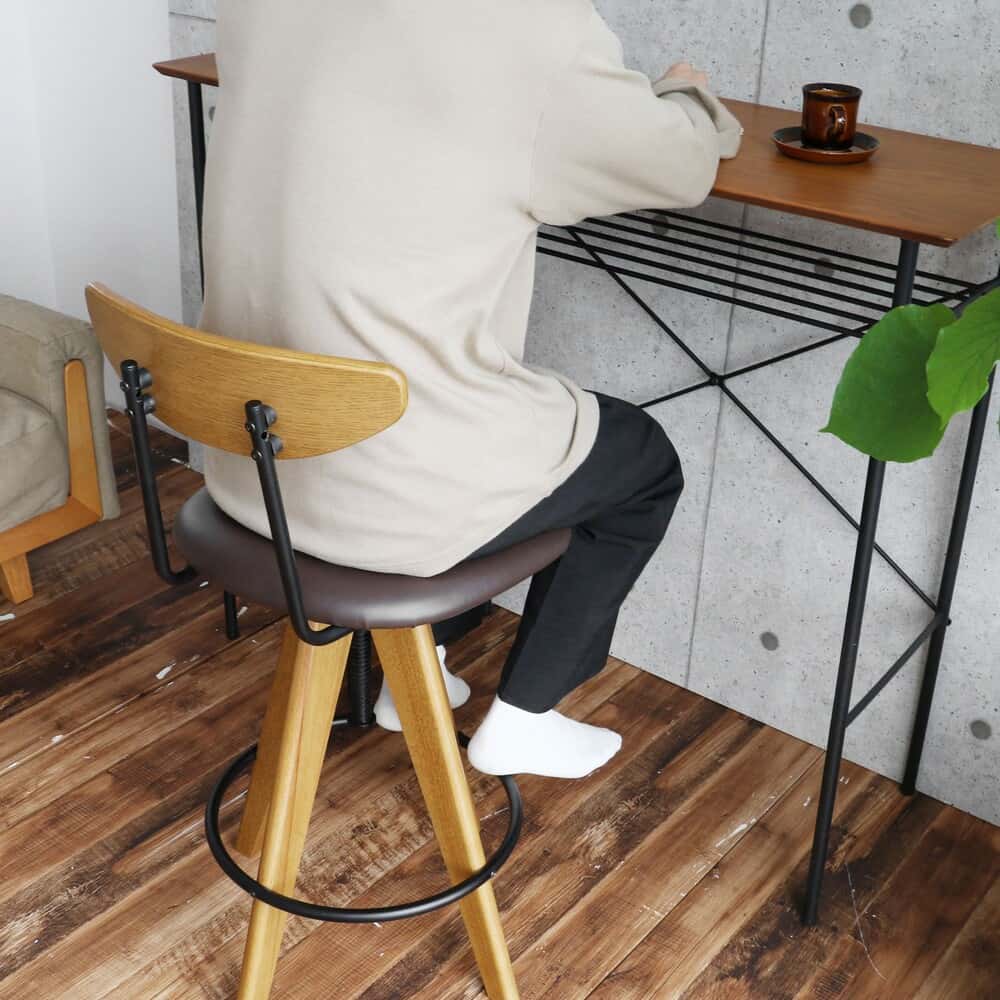 カウンターチェア ラシック バースツール RAS-3762BR 【直送品】 返品・キャンセル・他商品と同時購入は不可 - Image 7