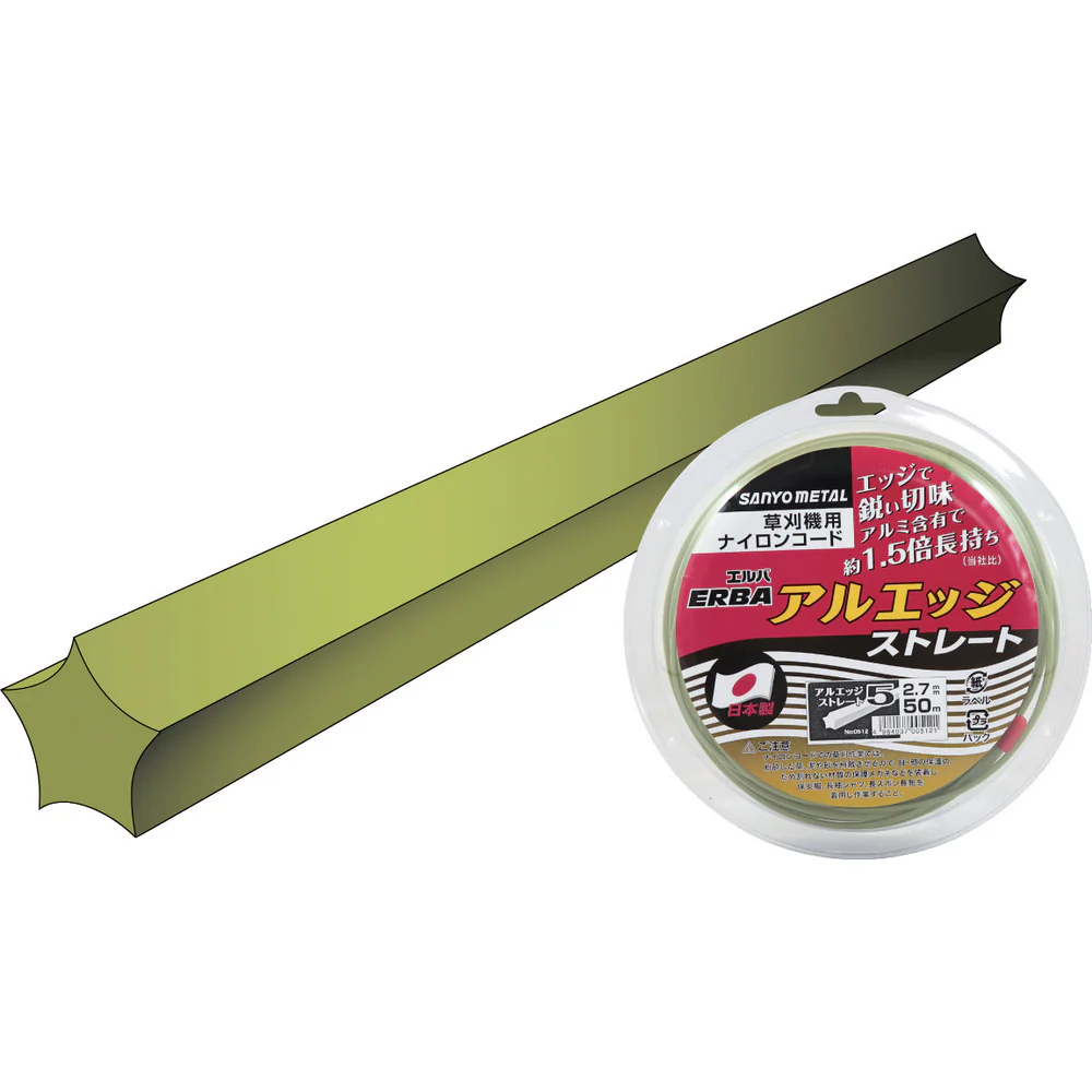 三陽金属 ナイロンコード アルエッジ5ストレート 50m 【直送品】 返品・キャンセル・他商品と同時購入は不可