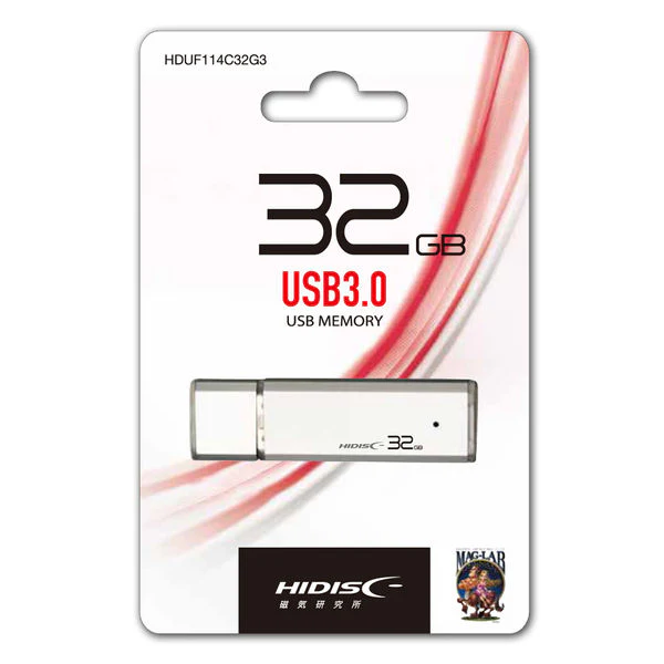 HIDISC USB 3.0 フラッシュドライブ 32GB シルバー キャップ式 1個 - Image 2
