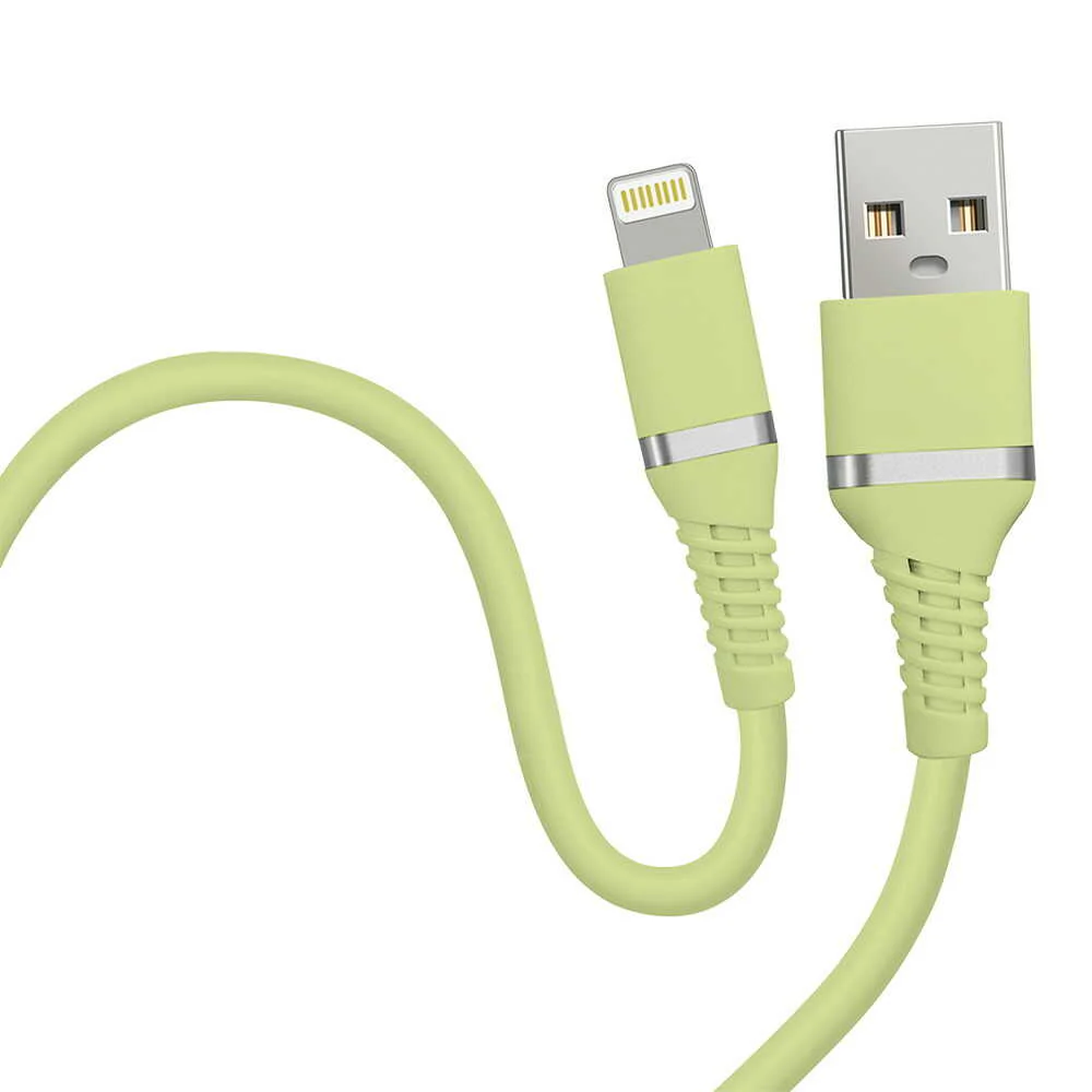 HIDISC やわらかライトニングケーブル 1m ピスタチオグリーン - Image 4