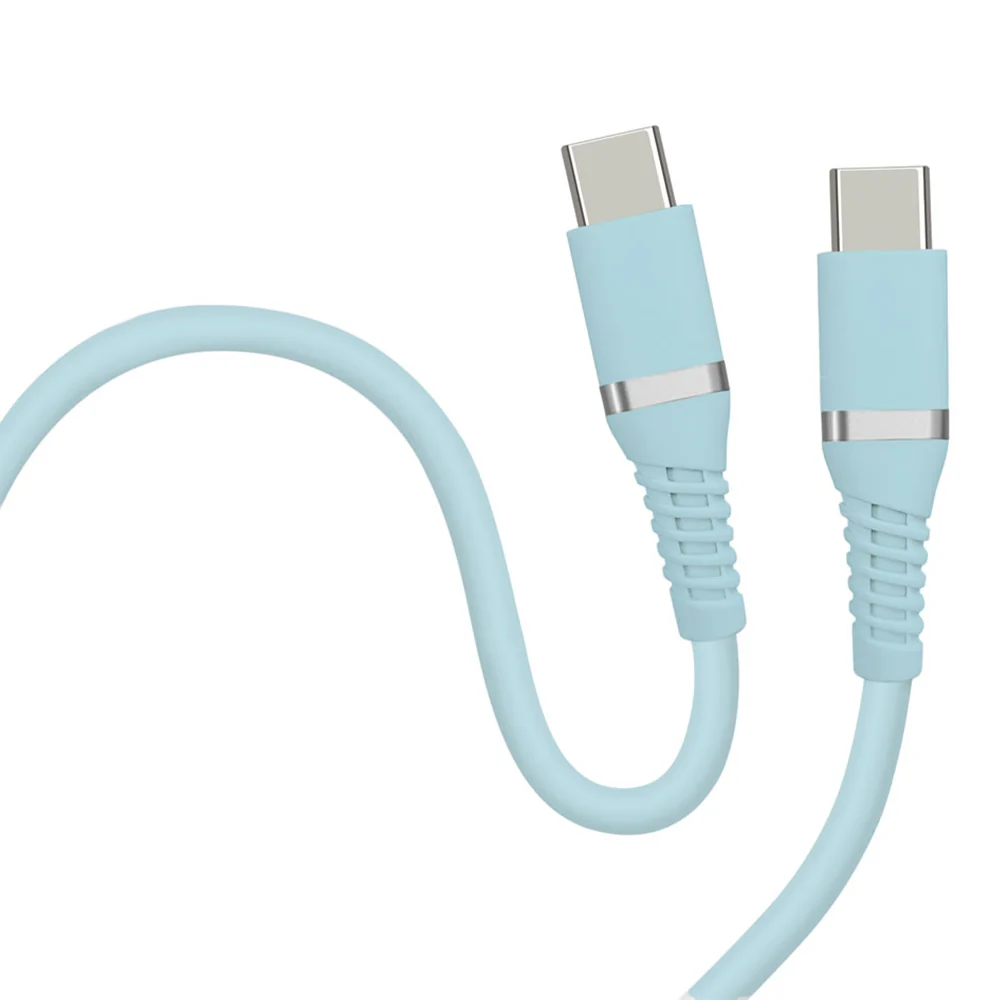 HIDISC やわらかCtoCケーブル 1m アイシーブルー - Image 2
