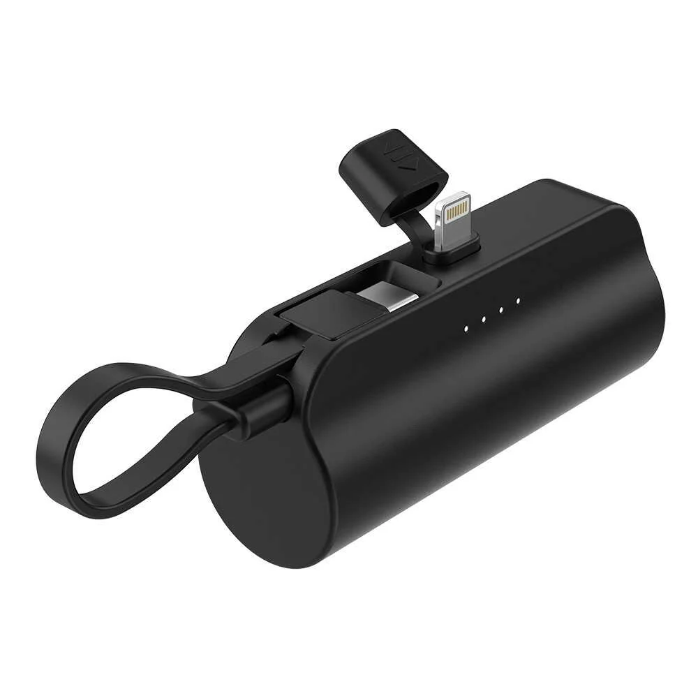 HIDISC 直挿ライトニング 5000mAh モバイルバッテリー ブラック - Image 5
