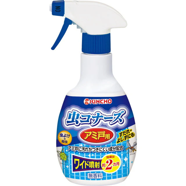 大日本除虫菊 金鳥 虫コナーズ 網戸用虫除けスプレー 無香料 2ヶ月間効果持続 300ml - Image 3