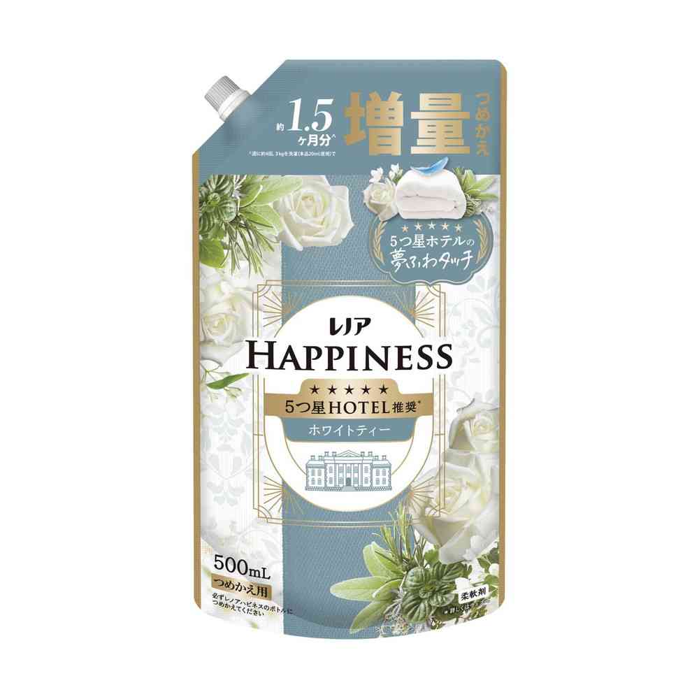 P&G レノアハピネス 夢ふわタッチ ホワイトティーの香り 詰替 増量サイズ 500mL