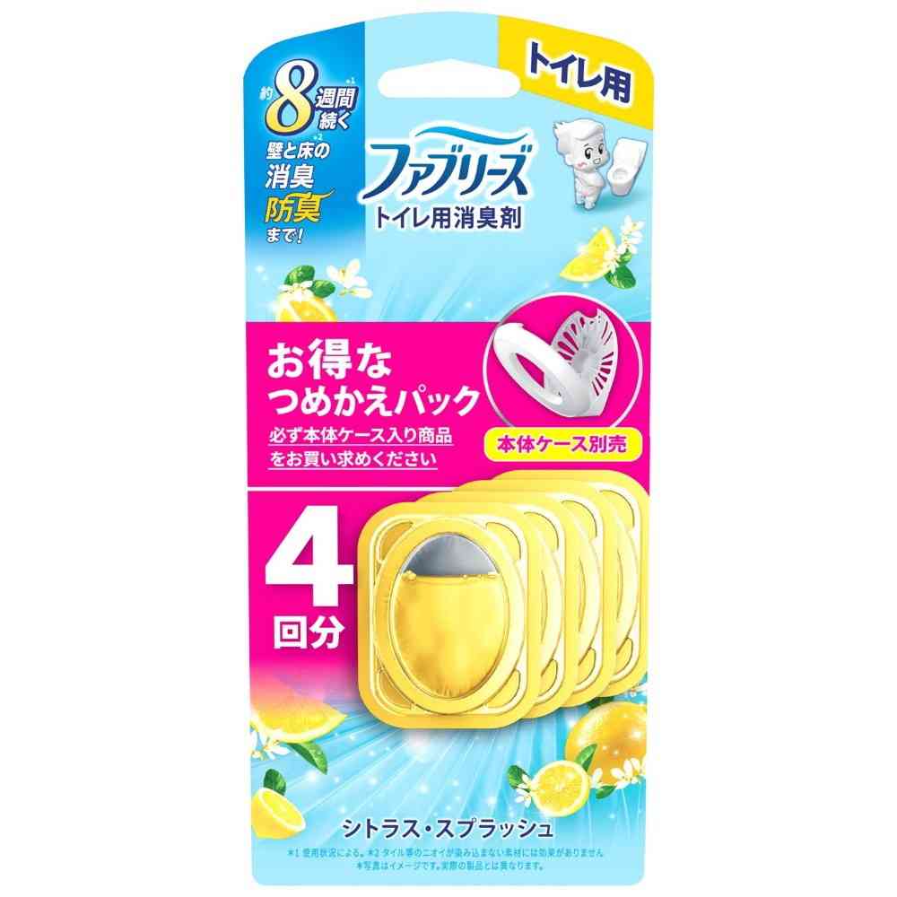 P&G ファブリーズ トイレ用消臭剤 シトラス・スプラッシュ つめかえ 6.3mlx4回分