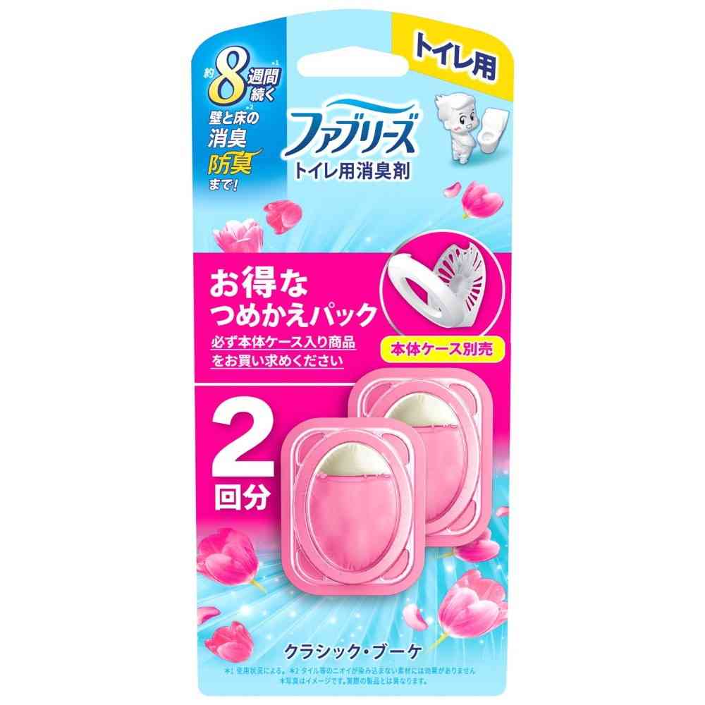 P&G ファブリーズ トイレ用消臭剤 クラシック・ブーケ つめかえ 6.3mlx2回分
