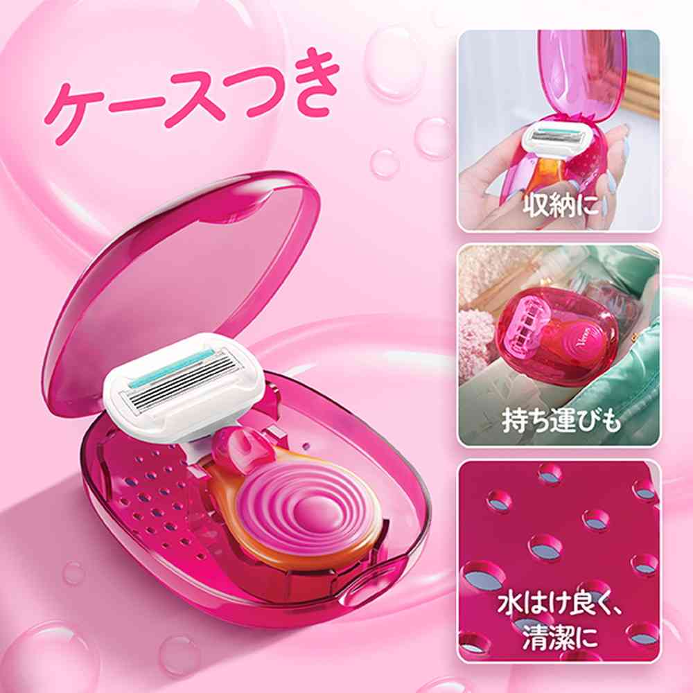 P＆G ヴィーナス つるすべ肌 ケース付きホルダー 替刃1個付 - Image 3