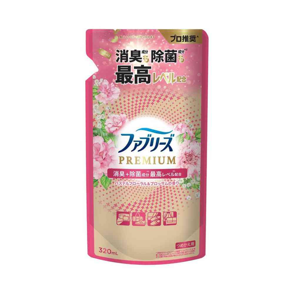 P&G ファブリーズ W除菌+消臭 プレミアム パステルフローラル&ブロッサムの香り つめかえ 320mL