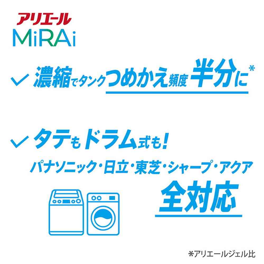 P&G アリエールMiRAi 超濃縮 本体 大 460g - Image 9