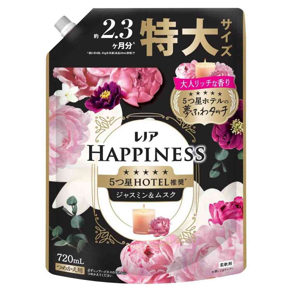 P&G レノアハピネス 夢ふわタッチ ジャスミン&ムスクの香り 詰替 特大 720mL