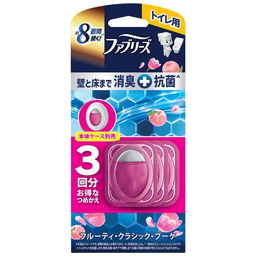 P&G ファブリーズ トイレ用+抗菌 フルーティ・クラシック・ブーケ つめかえ 6.3mlx3回分