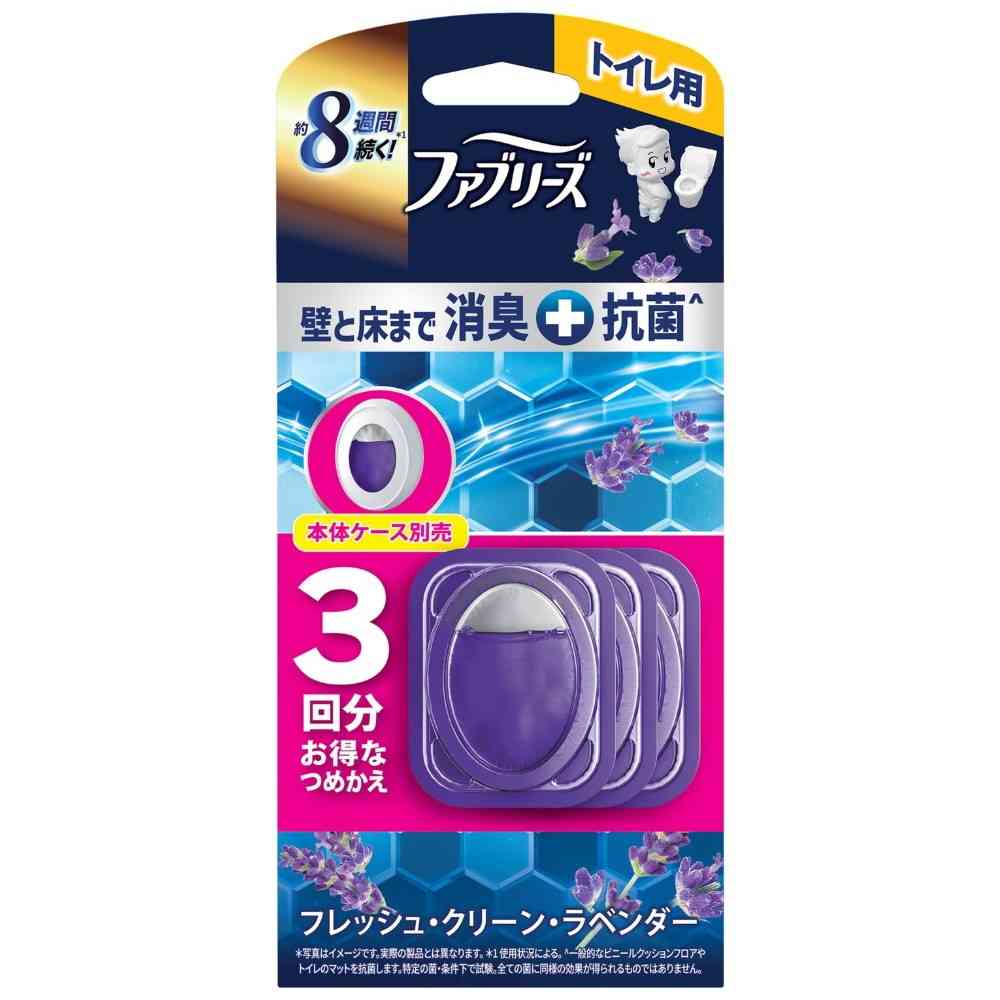 P&G ファブリーズ トイレ用+抗菌 フレッシュ・クリーン・ラベンダー つめかえ 6.3mlx3回分