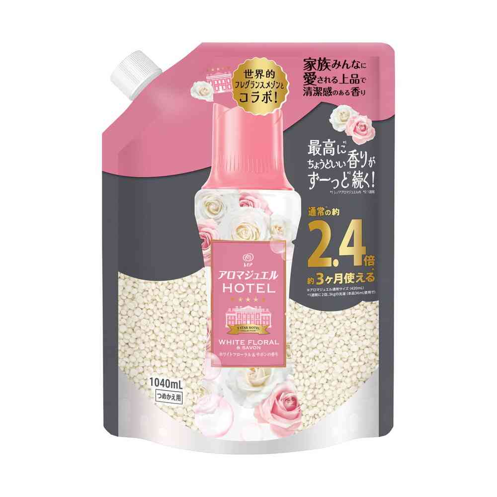 P&G レノア アロマジュエル ホワイトフローラル＆サボンの香り 詰替 特大 1040mL - Image 9