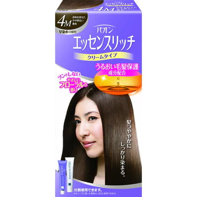 【医薬部外品】パオン エッセンスリッチ クリームタイプ4M 赤みを抑えたやや明るい栗色 40g+4