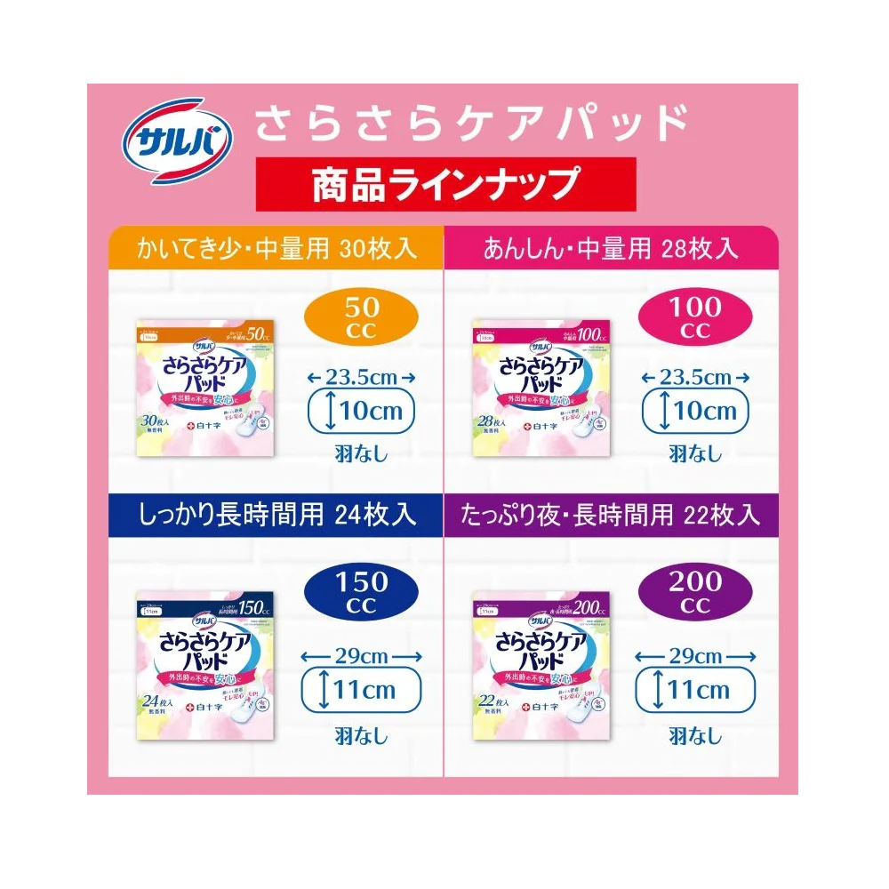 白十字 サルバ さらさら ケアパッド 150cc 24枚 - Image 5