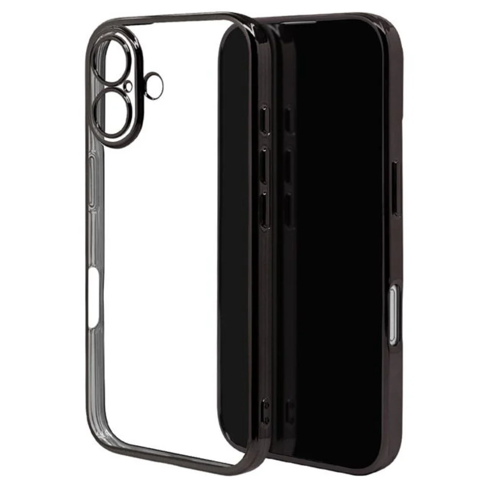 テレホンリース iPhone16 ケース カバー ブラック