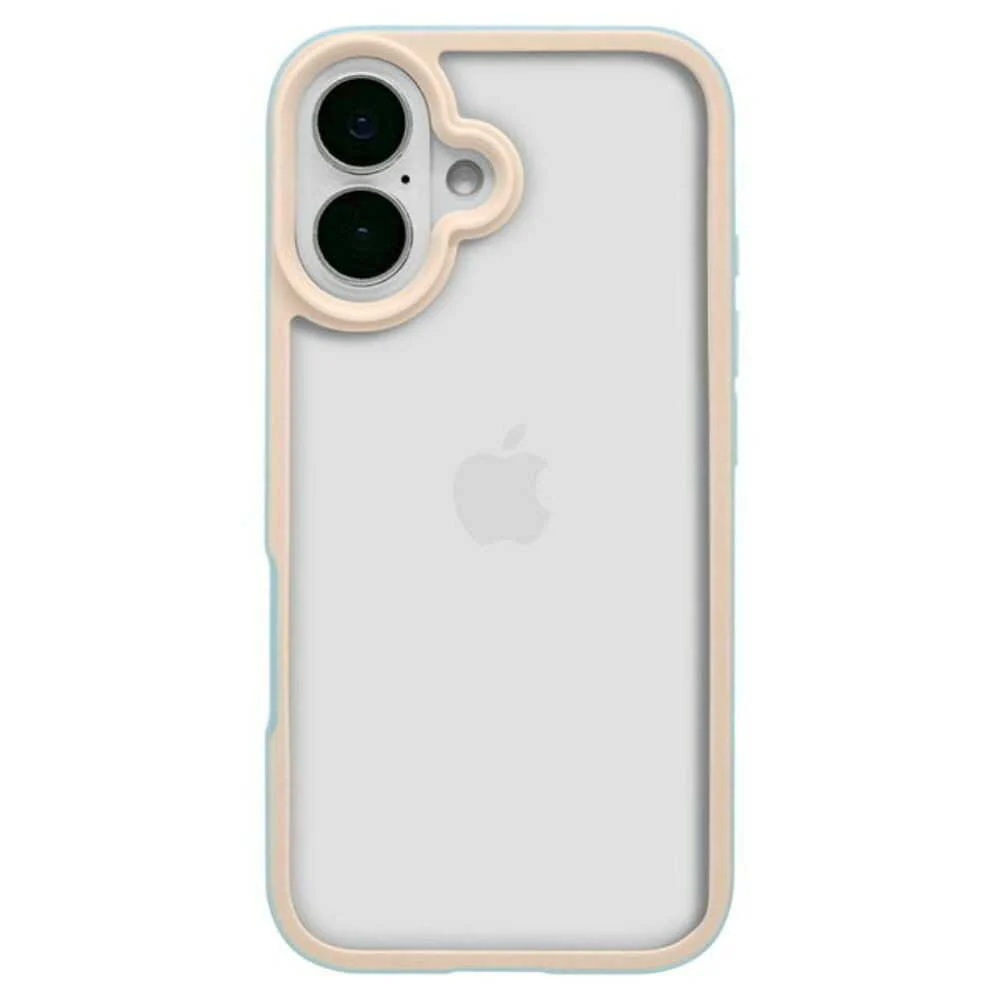 テレホンリース iPhone16 ケース カバー bicolor 背面クリア ライトブルー - Image 5