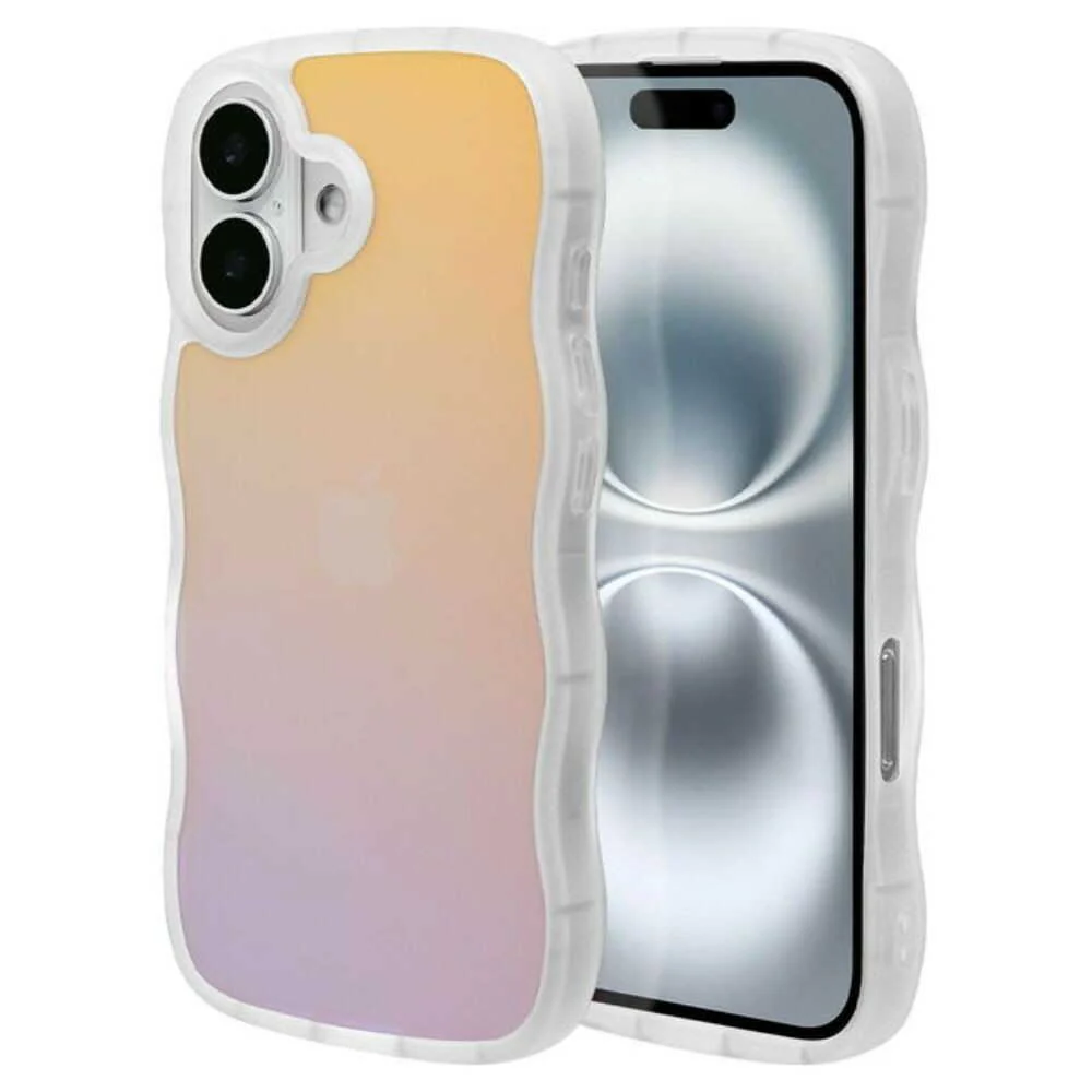 テレホンリース iPhone16 ケース カバー ウェーブ my.DECOR ホログラム - Image 3