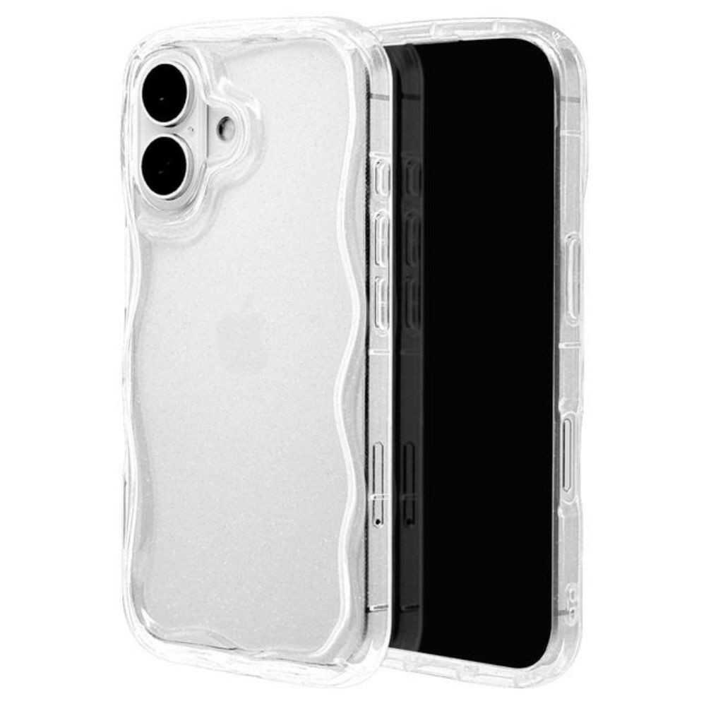 テレホンリース iPhone16 ケース カバー ソフトケース my.DECOR ラメクリア - Image 3