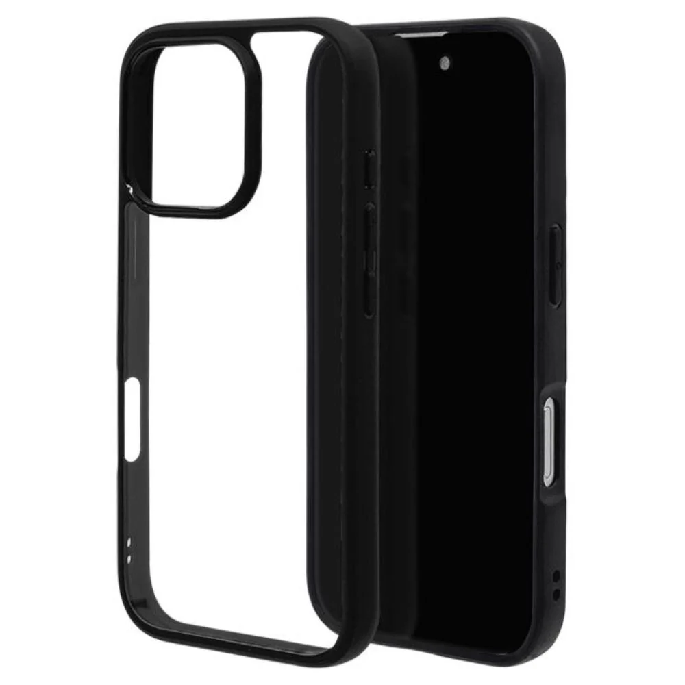 テレホンリース iPhone16Pro ケースカバー RHINOX ブラック×クリア