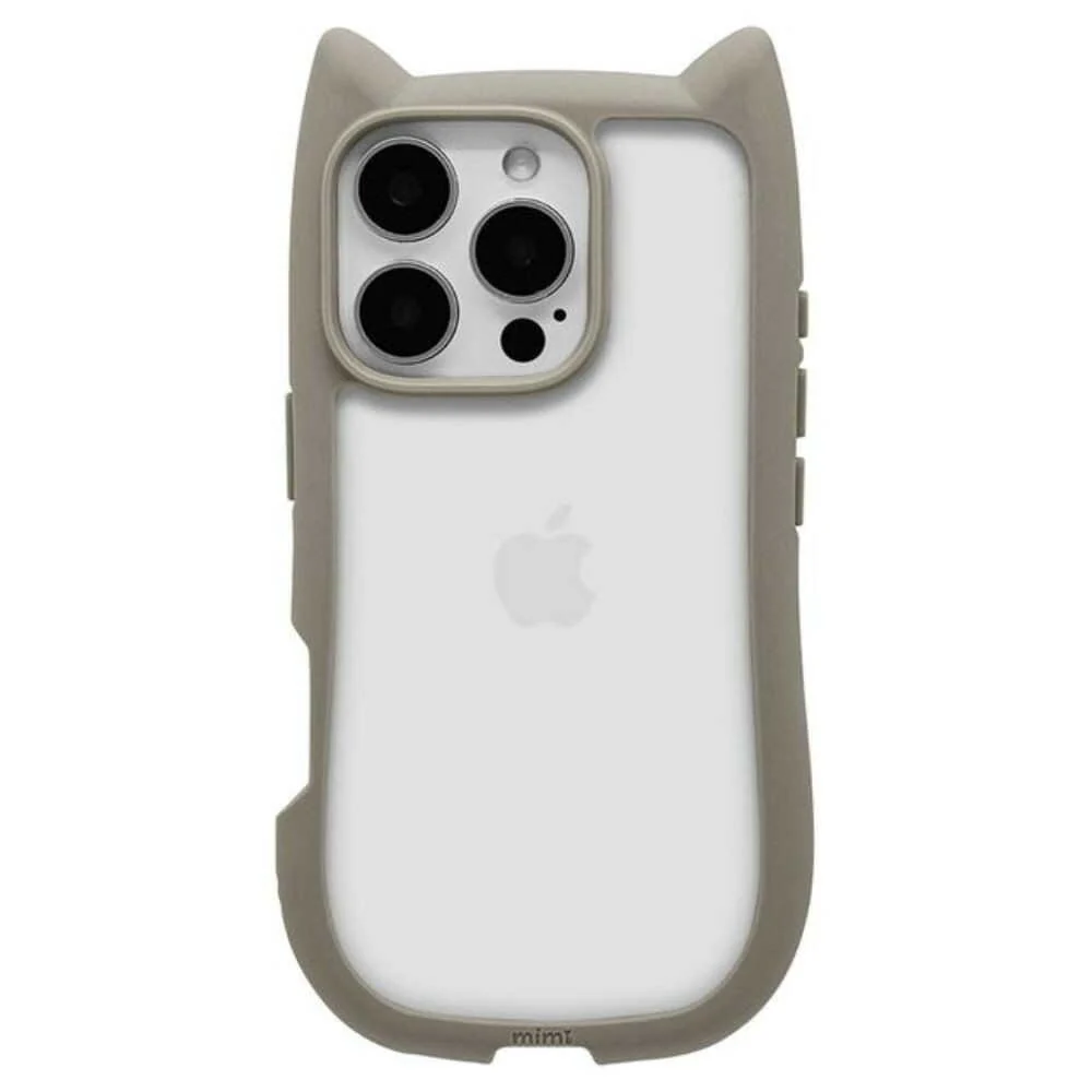 テレホンリース iPhone16Pro ケース カバー ハイブリッド 猫耳 トープ - Image 5