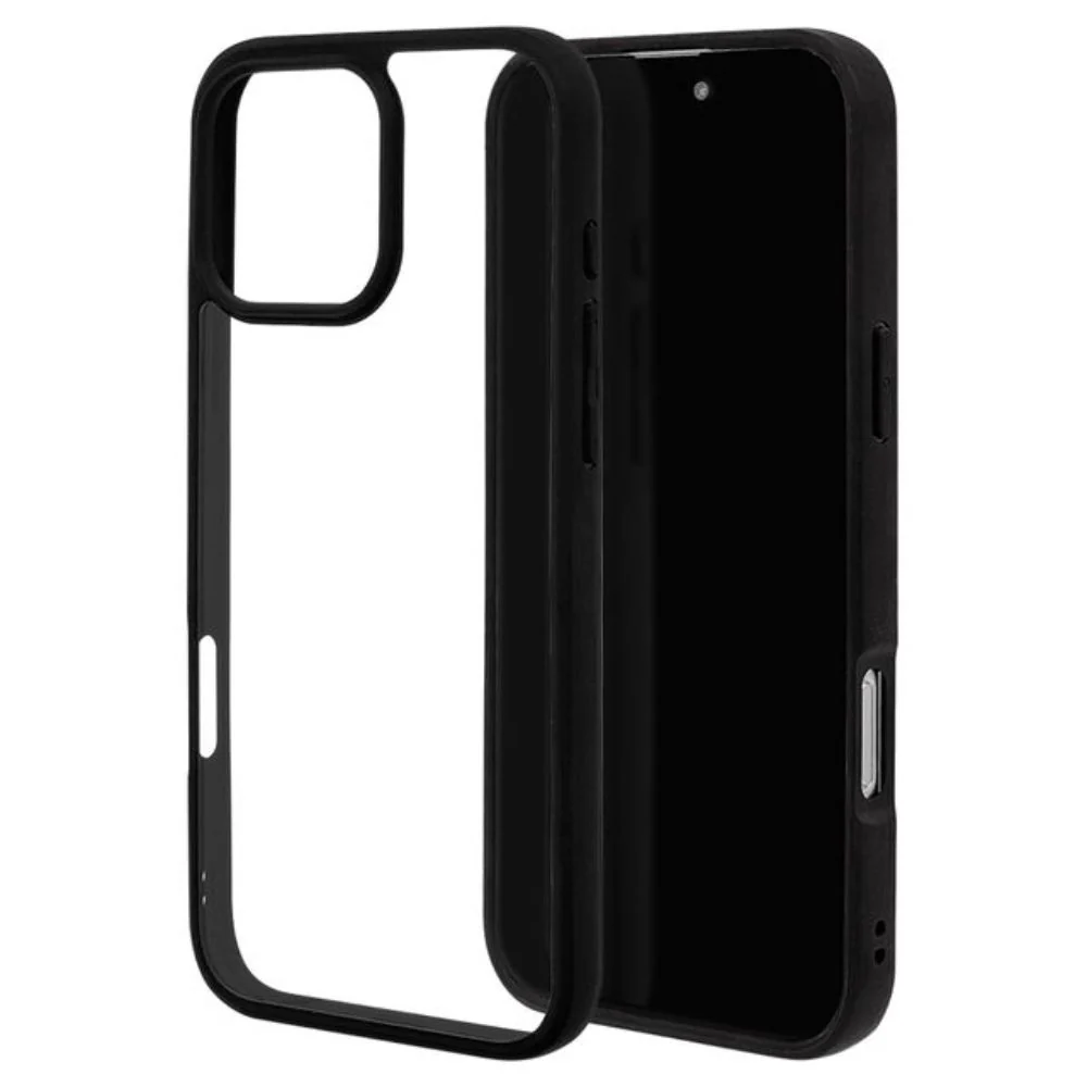 テレホンリース iPhone16ProMax ケースカバー RHINOX ブラック×クリア