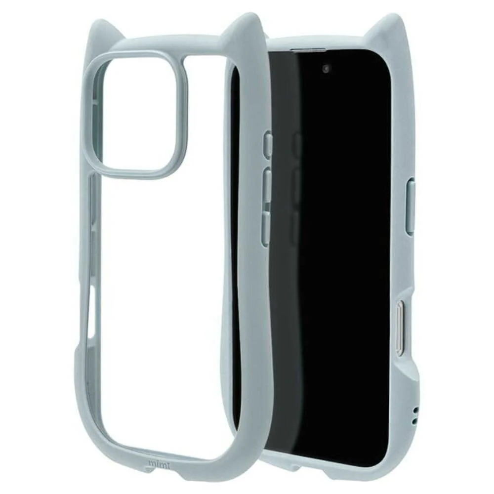 テレホンリース iPhone16Pro ケースカバー 猫耳 スモーキーブルー - Image 4