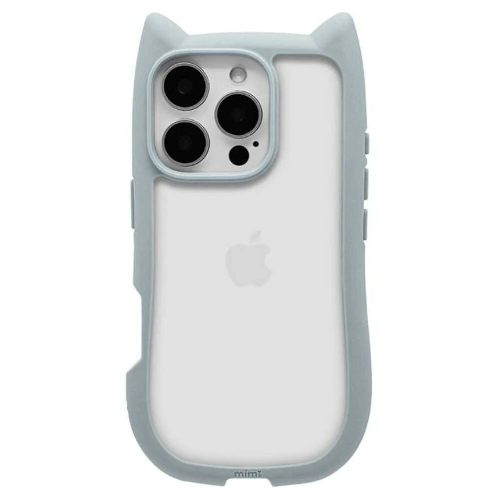 テレホンリース iPhone16Pro ケースカバー 猫耳 スモーキーブルー - Image 5
