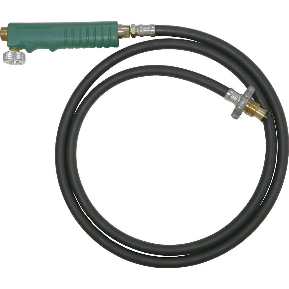 プロパンバーナー用ホース 2M バルブ付 TBH2MB 【直送品】 返品・キャンセル・他商品と同時購入は不可