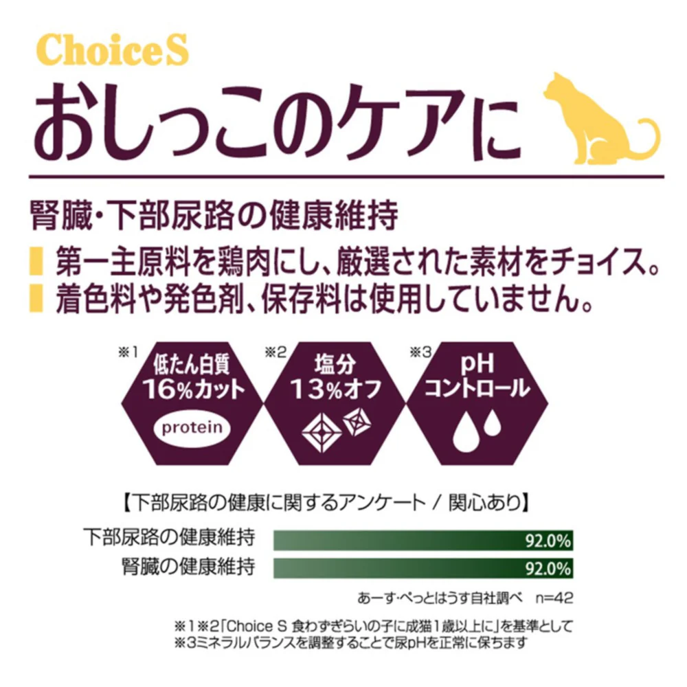 アース・ペット ChoiceS おしっこのケアに 成猫 350g - Image 6