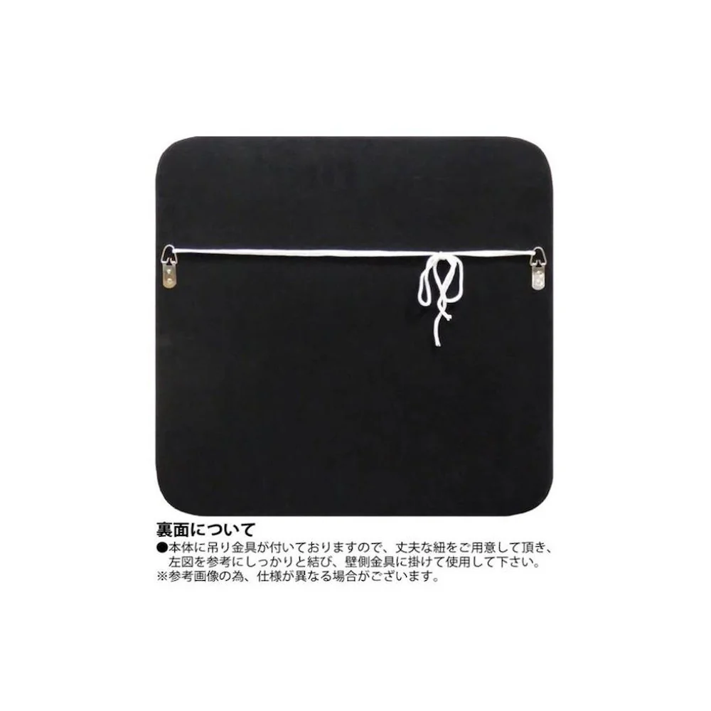 スリムライン ミラー「ラウンドコーナーL」 グロスホワイト 【直送品】 返品・キャンセル・他商品と同時購入は不可 - Image 2