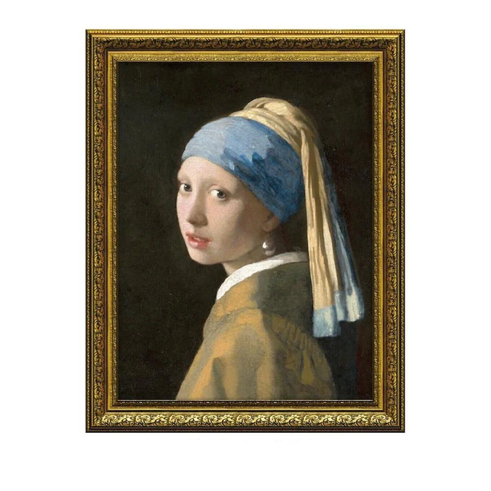 アートパネル フェルメール 「青いターバンの少女」 【直送品】 返品・キャンセル・他商品と同時購入は不可