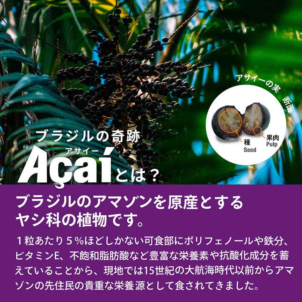 ◆[冷蔵] フルッタフルッタ アサイーエナジー195g×30本【直送品・クール便】 返品・キャンセル・他商品と同時購入は不可 - Image 4