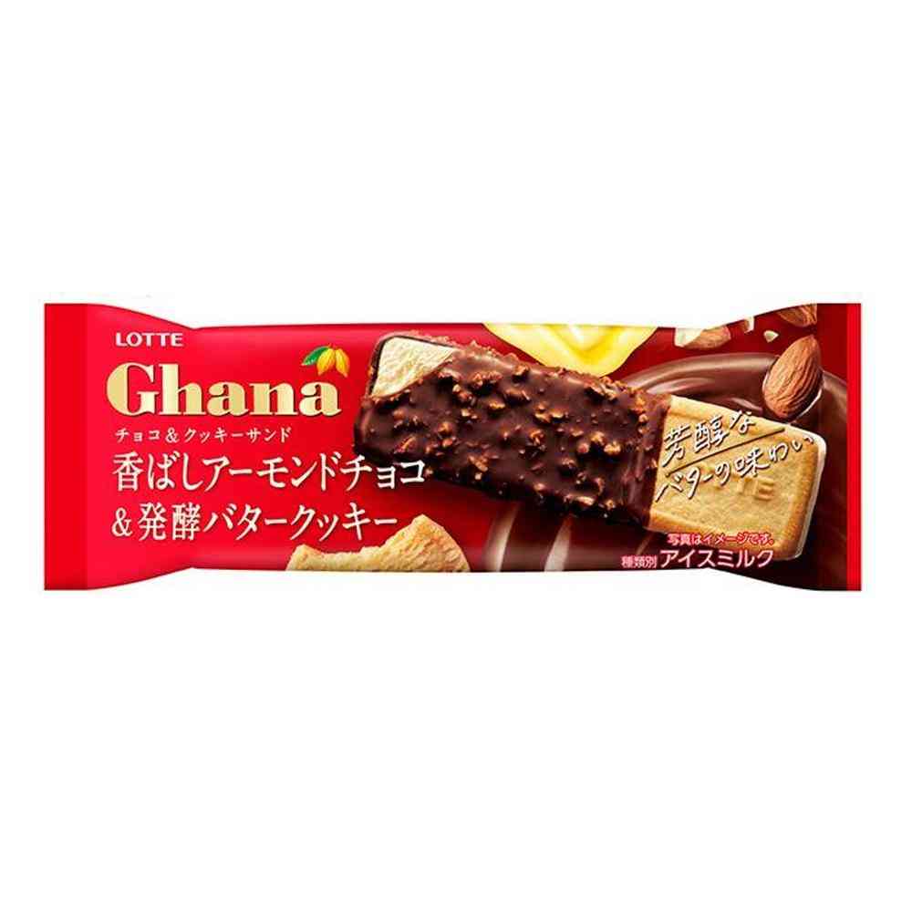 ◆ロッテ ガーナ チョコ&クッキー サンド76ml×24個【直送品・クール便】 返品・キャンセル・他商品と同時購入は不可
