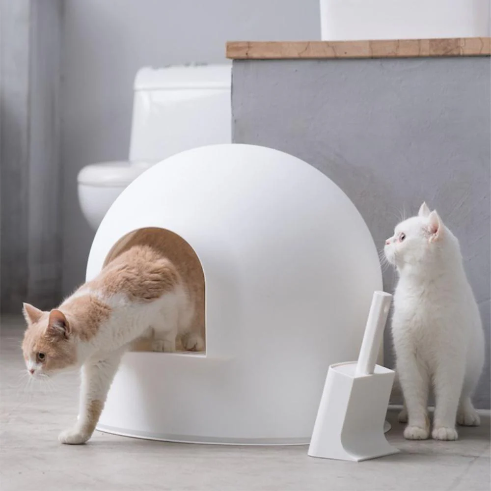 猫用トイレ スノードーム型 【直送品】 返品・キャンセル・他商品と同時購入は不可 - Image 2