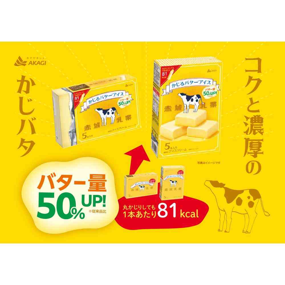 ◆赤城乳業 かじるバターアイス40ml×5本×8個【直送品・クール便】 返品・キャンセル・他商品と同時購入は不可 - Image 3