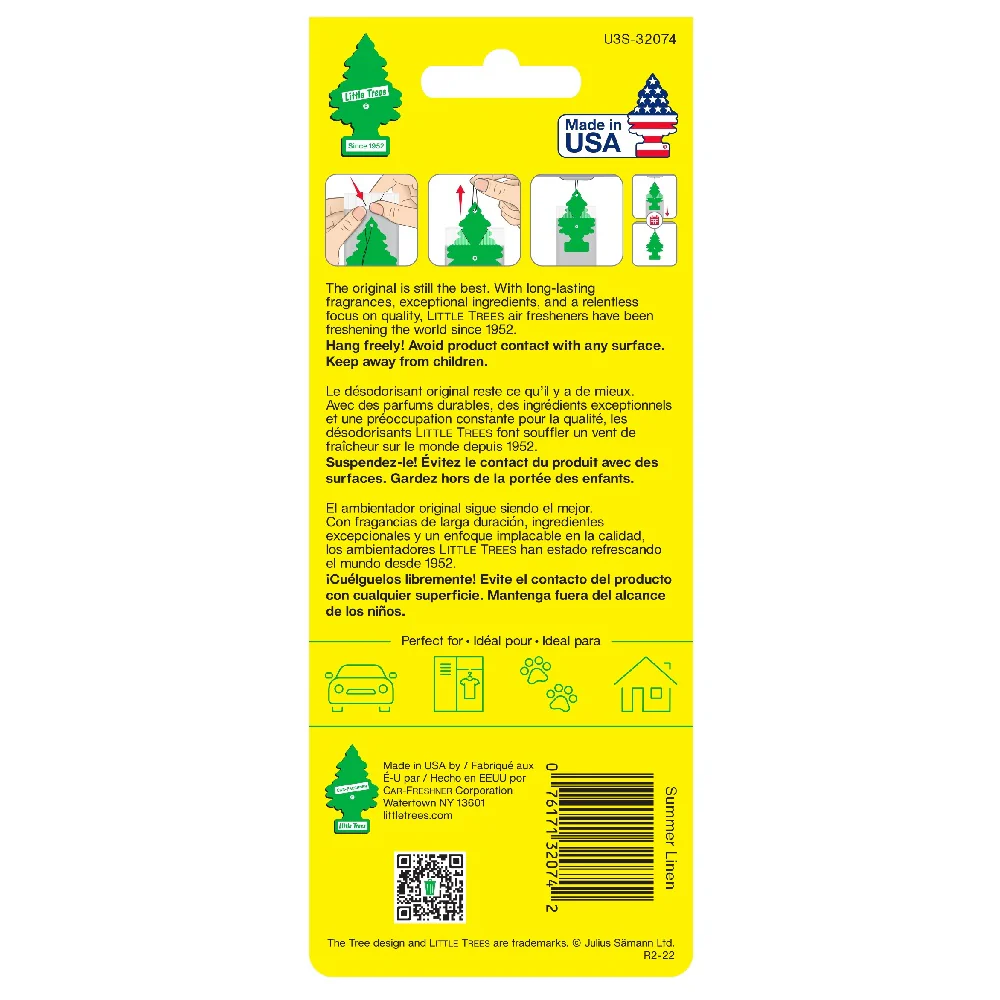 Little Trees リトルツリー3P Summer Linen LT302 ３枚 - Image 2